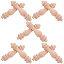 10 stk. holzbaluster 84 mm naturholz für accessoires, möbel, treppen