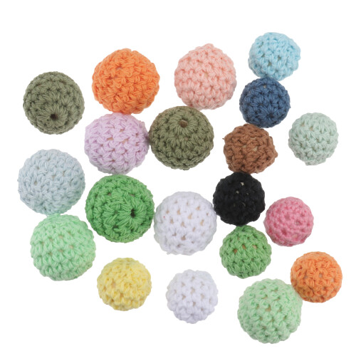 20 diy häkel- und strickperlen baumwollgarn 16 mm 20 mm 2