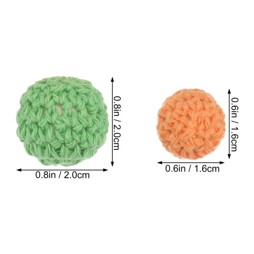 20 diy häkel- und strickperlen baumwollgarn 16 mm 20 mm 1