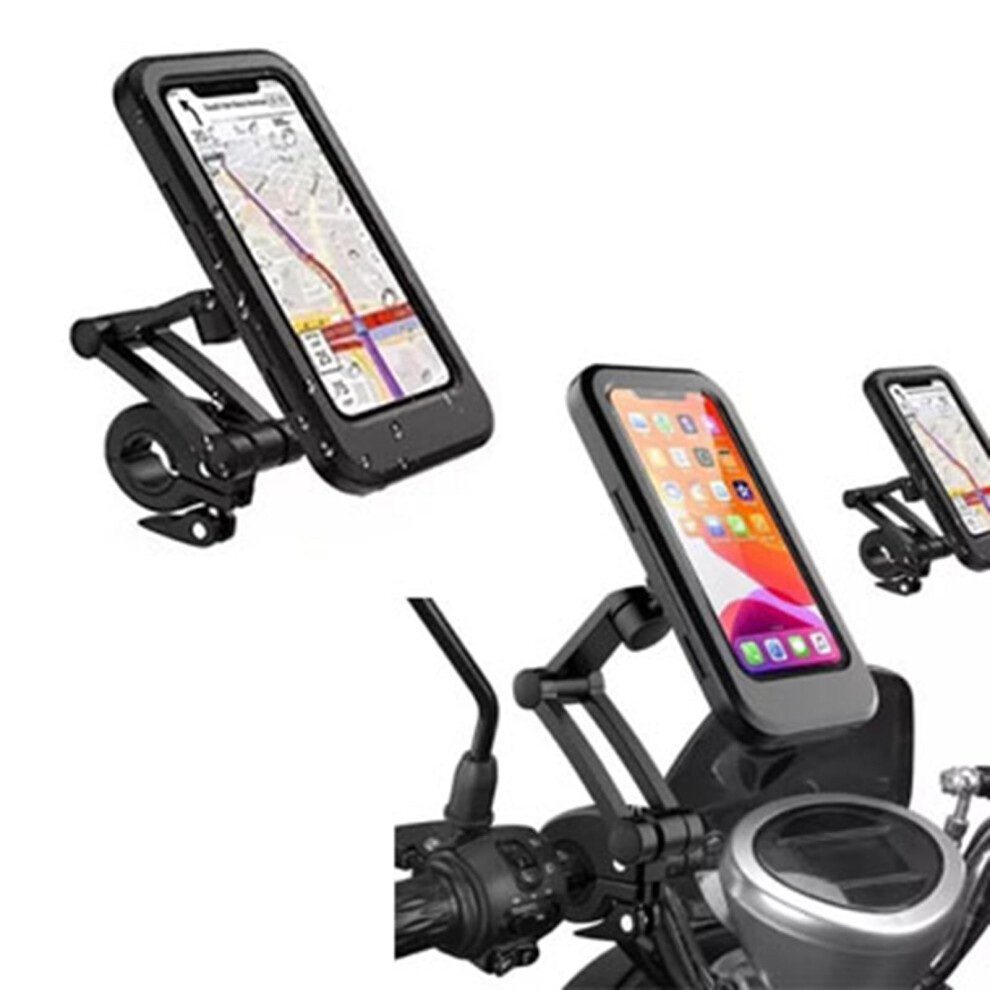 Motorcycle Phone Holder Tpu Material 360 Rotation Bike Navigation Mount Universal Smartphone Compatibility 9393856874637