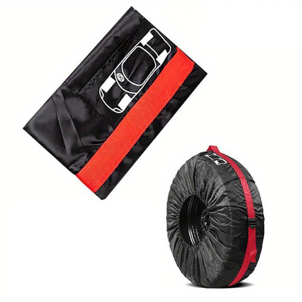 Tire Covers Set Compatible With Xk Xk8 Xkr Xe Xf Xj Xjl Xel Xfl F-Pace Discovery Car Spare Tire Covers Red 9354506850234