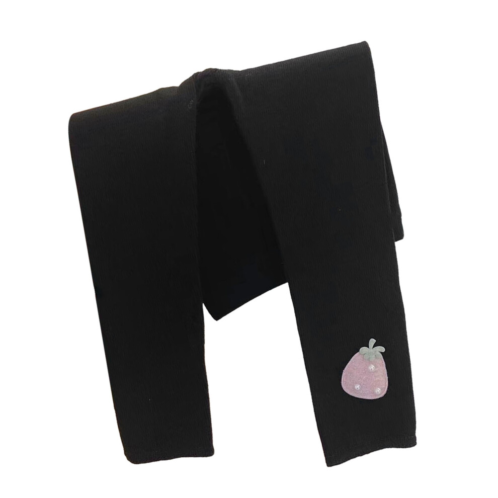 Seamless Children Leggings Black Cotton Elastic Baby Tights 47.2in-image-OPC-PKNG9YZ-NEW