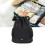 Waterproof Oxford Drawstring Gym Backpack with Pockets, Black 5