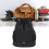 Waterproof Oxford Drawstring Gym Backpack with Pockets, Black 3