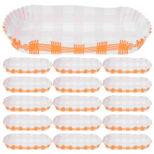 100Stk Papier Hot Dog Holder Fettfest Mit Rillen Für Imbiss Und Partys