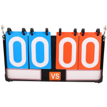 Portable Flip Scoreboard Tabletop Scoreboard For Indoor Games Lightweight Writable Steel Panel For Basketball Volleyball