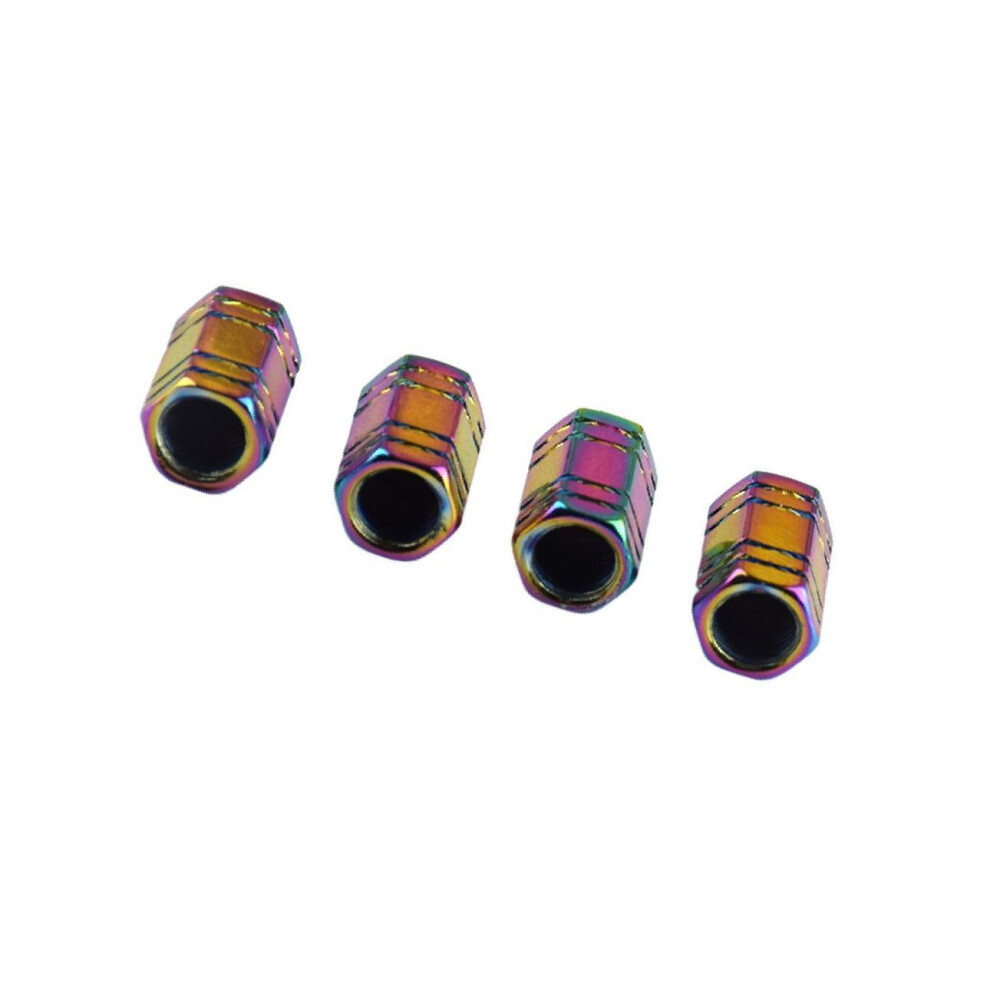 Trendy Set of 4 Car Bike Metal Tyre Wheel Valve Hexagonal Valve Cap-image-OPC-PKNGMC7-NEW