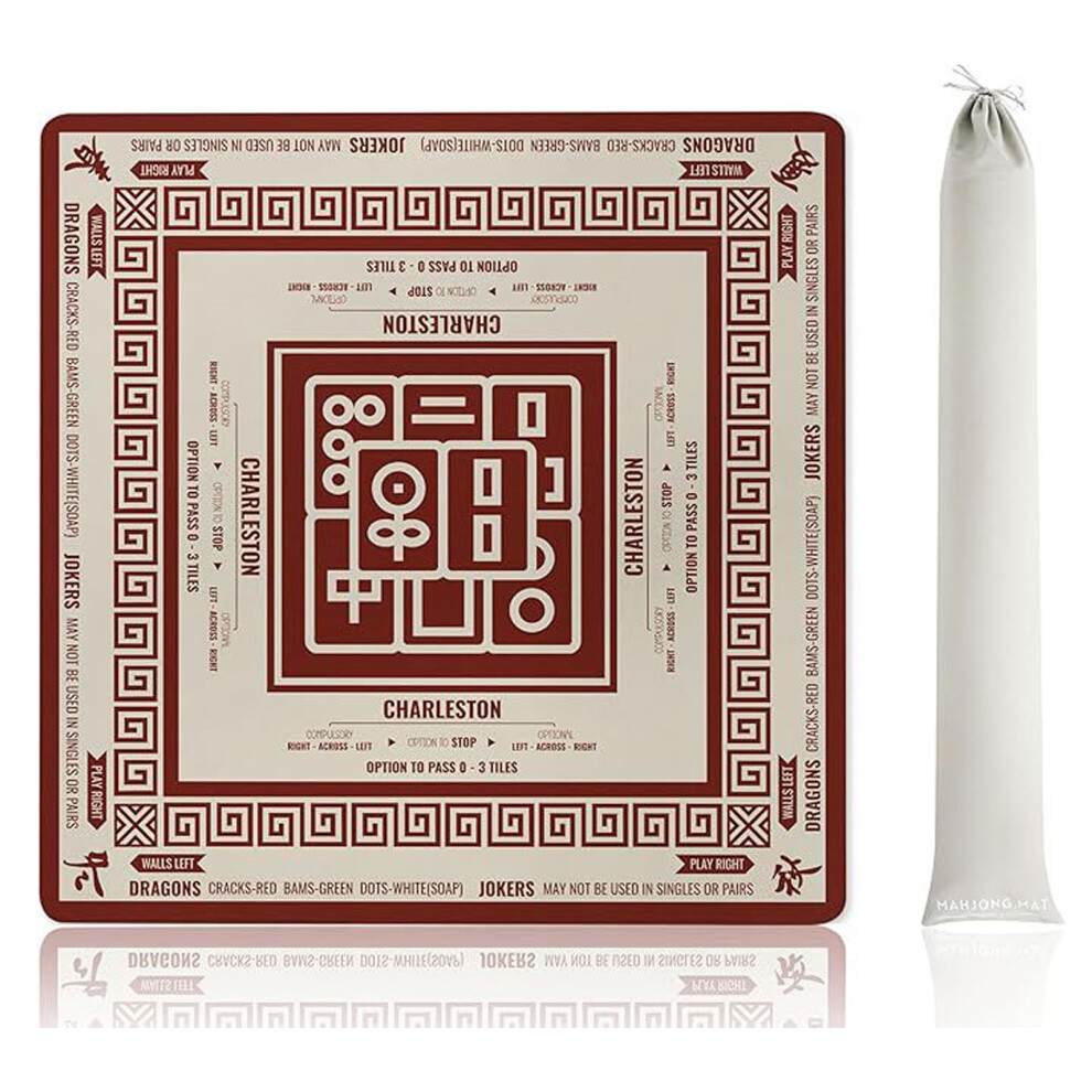 (9, 80x80cm) Flexible Elastic Mahjong Mat For Table Safe Non Slip Grip Prevent Wear-image-OPC-PKNGNVD-NEW