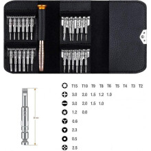 Mini 25 in 1 Precision Screwdriver Kit, 25 Piece Screwdriver Kit Repair Tool with Holster