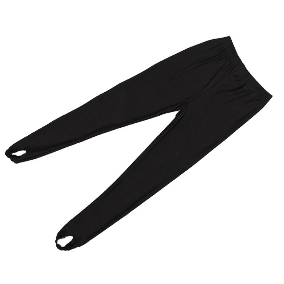 Kids Black Elastic Breathable Athletic Leggings, Size 120-image-OPC-PKNGY6N-NEW