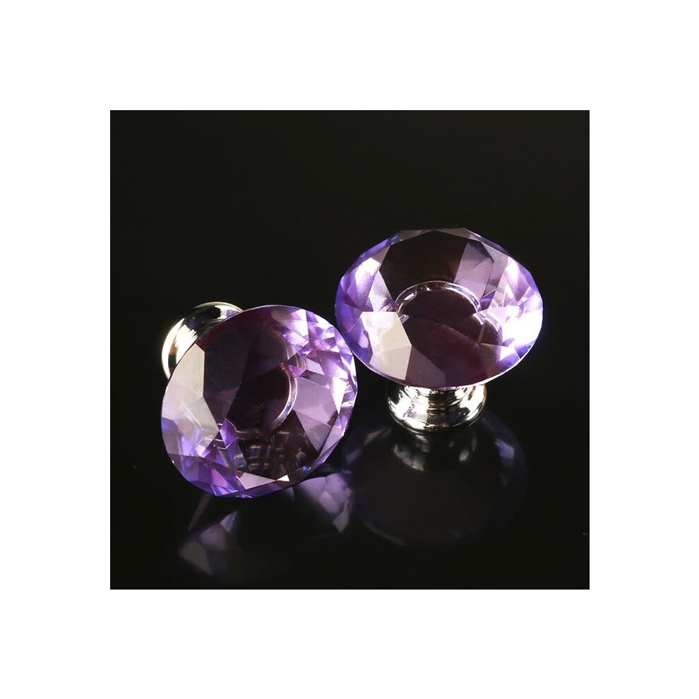 20x Glass Knobs Cupboard Pull Solid Structure Glittering Appearance-image-OPC-PKNH6M5-NEW