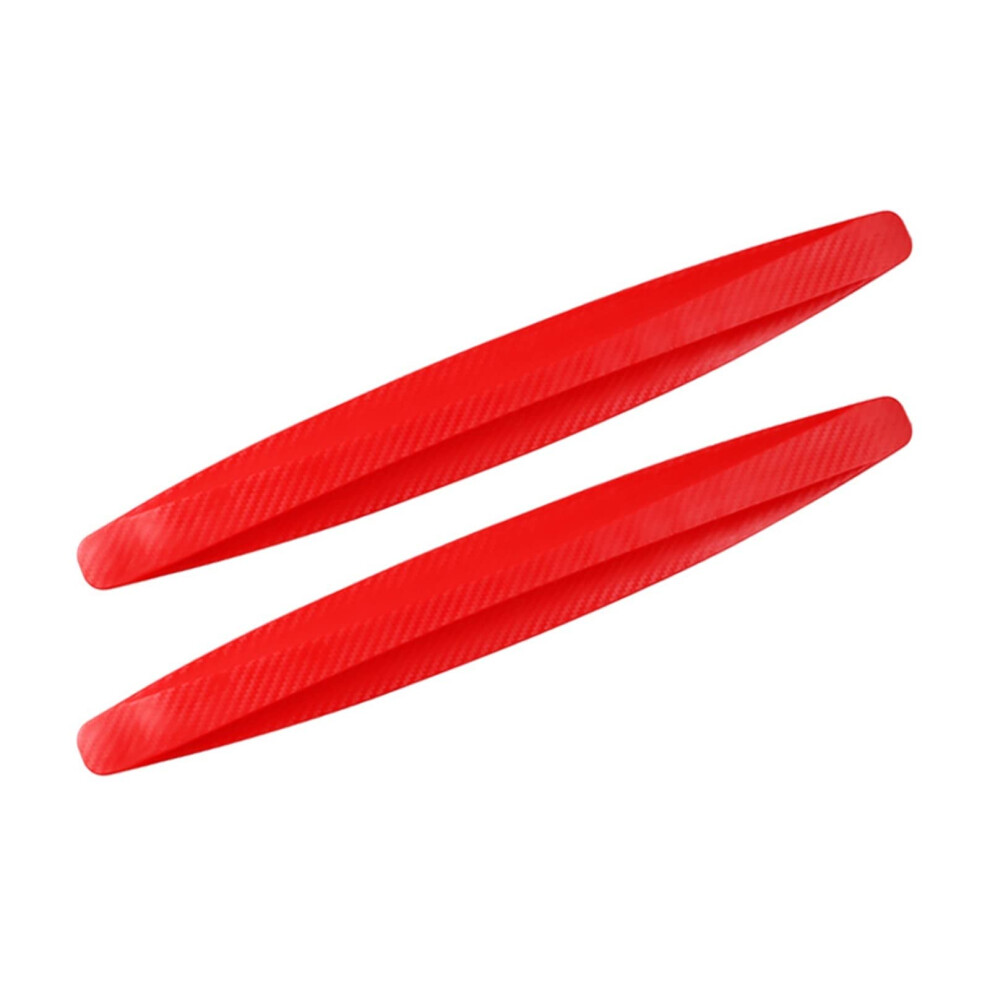 Mudflaps 2Pcs Car Universal Fender Guard Splash Bumper Protector Corner Scratch Strips Red 9354506851002