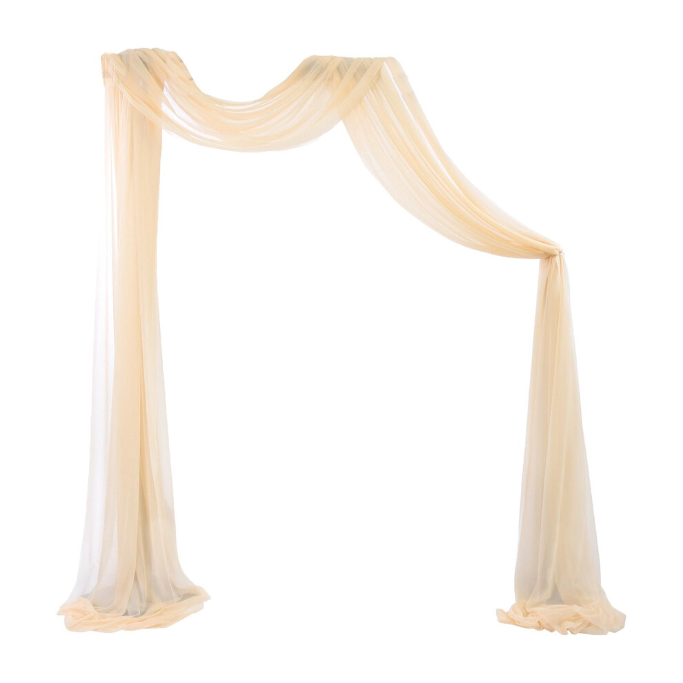(Champagne, 70x550cm) Wedding Arch Draping Party Backdrop Curtain Panels for Stage Decor-image-OPC-PKNH7GV-NEW