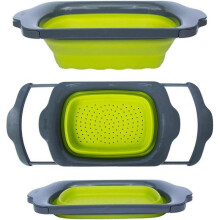 Collapsible Over The Sink Colander with Handles for your Vegetables,Folding Strainer 6-Quart Capacity