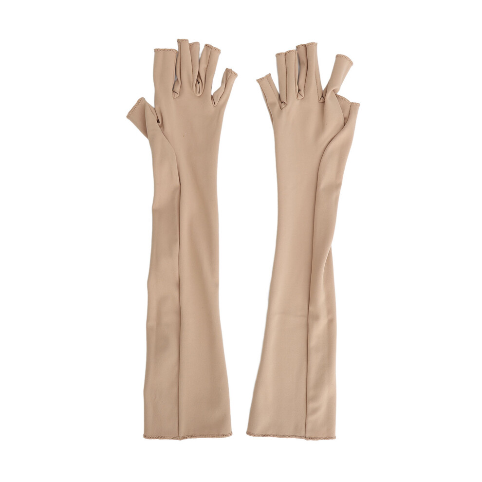 Yellow Carpal Tunnel Relief With M Fingerless Arthritis Gloves