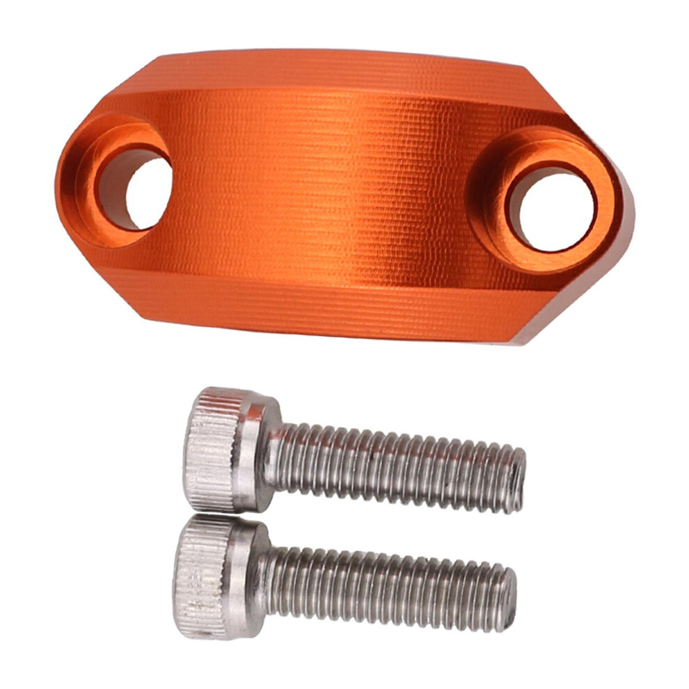 (Orange, 173x083x063 Inch) Stylish Motorcycle Master Cylinder Clamp Cover for 22mm Handlebar-image-OPC-PKNHHXZ-NEW