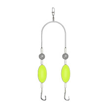 Pompano Rig | Saltwater Flounder Rig For Surf Fishing, Jigging, Trolling | Pre-Tied Rig With No. 4 Hooks