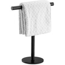 Bath Hand Towel Holder Standing, SUS304 Stainless Steel Matte Black T-Shape Towel Bar Rack Stand, Tower Bar
