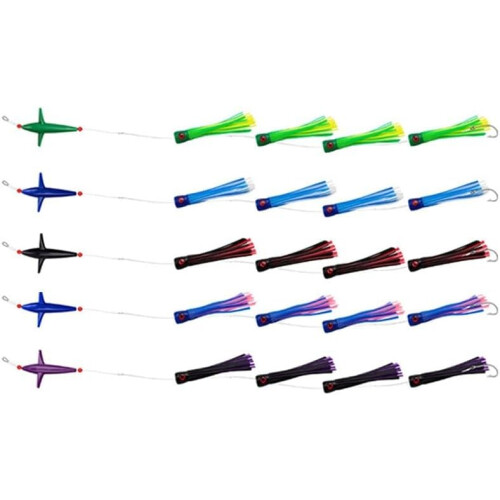 Bait Rig Feather Trolling Lures C5 Model Size Medium All Fishing Types 2