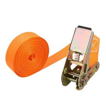 Ratchet Straps 2M For Car Motorcycle Bike With Metal Buckle Tow Luggage Bag Rope Straps Orange