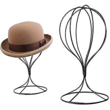 Metal Wig Stand Holder Hat Stand Display Stand, 12.6 Inch Stable and Sturdy Wig Head Stand