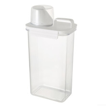 Airtight Laundry Detergent Dispenser With Measuring Cup 2300ML Capacity Washing Powder Container For Soft Washer