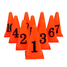 Training Football Cone Set 10-Piece Cones Signs Buckets Hurdles For Soccer And Basketball Courts Drill Kit