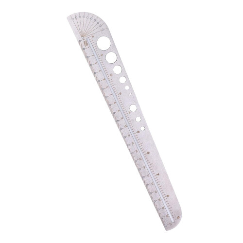 Stainless Steel Ruler 50 Cm - Multifunctional Office Ruler, Measuring Tool For Sewing Leather Projects 2