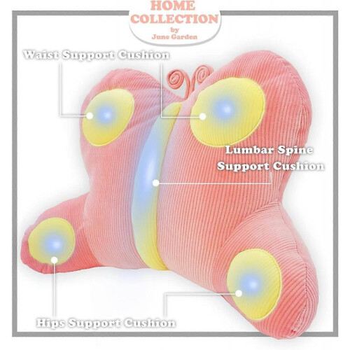 Back Support Reading Pillow Decorative Plush Soft Lounge Cushion - Backrest Pillow for Sitting Up in Bed 1