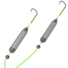 Double-Hook Reverse Bottom Rig High Buoyancy Pompano Rigs For Carp Fishing Accessories