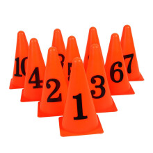 Football Obstacle Training Hurdles 10-Piece Set Cones Sign Bucket Included Sports Day Equipment