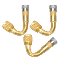 Valve Stem Extenders Tire Valve Extension Set Golden Copper 3pcs
