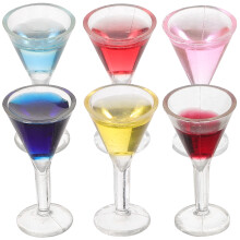 Dollhouse Scenery Props Mini Cocktail Assorted Color 6pcs