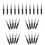 50pcs eyebrow brushes with cap for micro lamination and mascara use 8