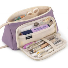 Pencil case canvas tall storage bag marker pen case simple stationery bag school college office