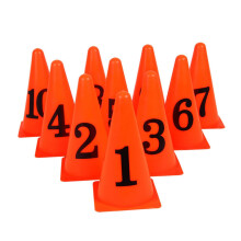 Football Training Cones 10-Pack Sign Buckets PE Material For Boys And Girls Sports Equipment