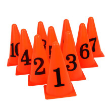 Football Training Cones 10 Pack Numbered Soccer Markers For Football Drills