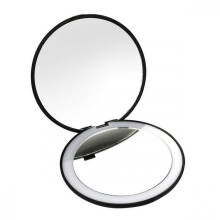 Travel Mirror- Portable LED Lighted Makeup Mirror, Foldable Travel Mirror