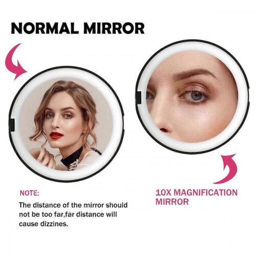 Travel Mirror- Portable LED Lighted Makeup Mirror, Foldable Travel Mirror 2
