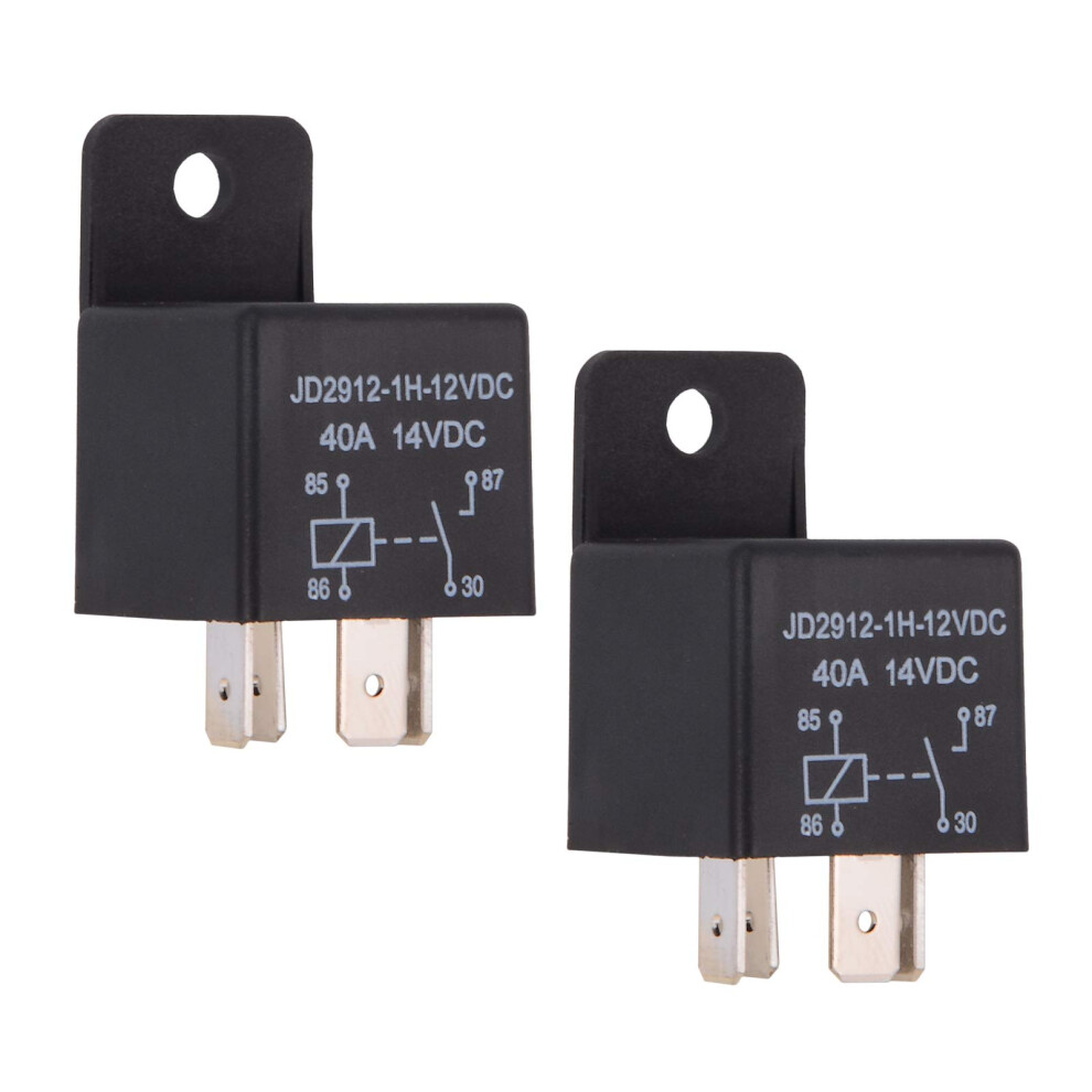 Car Relay 12V 40A 4-Pin Spst Kit Jd2912-1H-12Vdc 2-Pack 9016109001825