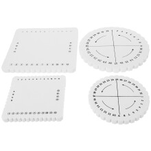 4pcs rope weaving board diy braiding disc tool 150mm 100mm