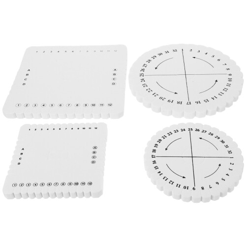 4pcs rope weaving board diy braiding disc tool 150mm 100mm