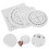 4pcs rope weaving board diy braiding disc tool 150mm 100mm 7