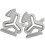 2 Pcs Plum Blossom Positioning Gauge For Sewing Rules Machine 6