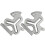 2 Pcs Plum Blossom Positioning Gauge For Sewing Rules Machine 11