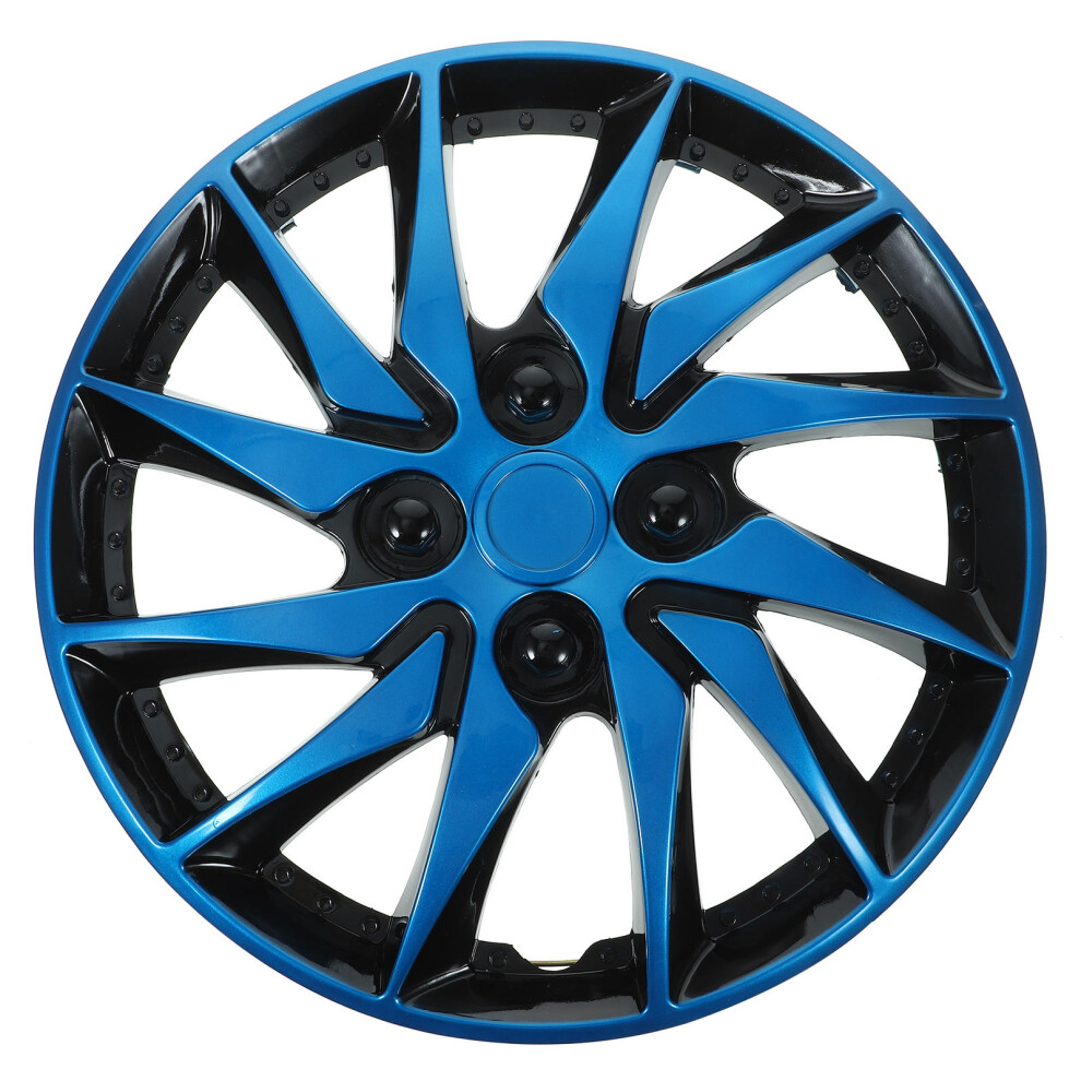 Car Wheel Hubcap Pp Improved Design 1Set Blue/Black 3251531124636