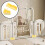 Anti-Skid Playpen Fixator Plastic Yellow 2pcs 7