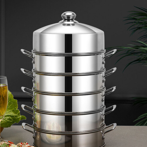 Stainless Steel Steak Lid Round Kitchen Accessory Silver 1pack 2