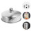 Stainless Steel Steak Lid Round Kitchen Accessory Silver 1pack 11