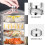 Stainless Steel Steak Lid Round Kitchen Accessory Silver 1pack 8